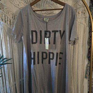 Jaded Gypsy Dirty Hippie Distressed Maxi